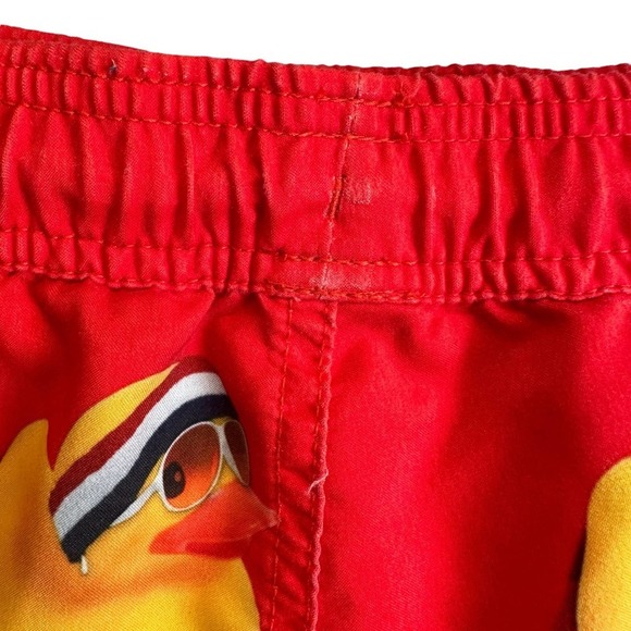 NEFF Board Shorts Men’s sz. XL Ducky Red Blue Drawstring Hot Tub Swimming Trunk - Picture 5 of 9
